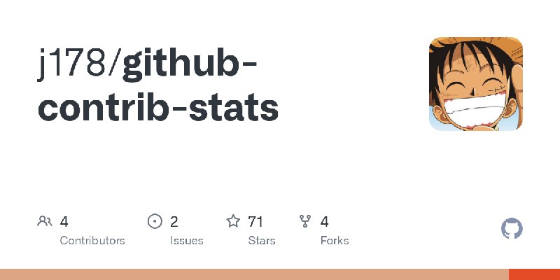 GitHub - j178/github-contrib-stats