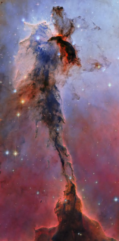 哈勃望远镜迎来 35 周年庆典，时隔 20 年重拍鹰状星云为庆祝哈勃太空望远镜启用35周年，NASA与ESA联合发布了鹰状星云的最新图像