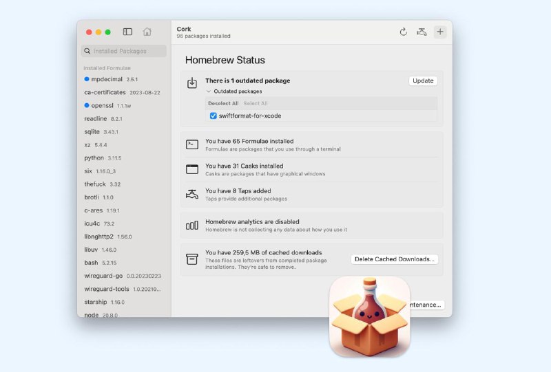 #macOS #GitHub情报 #APP🧑🏻‍💻 Cork