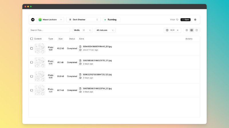 #Telegram #文件下载器 分享一个开源、自部署项目